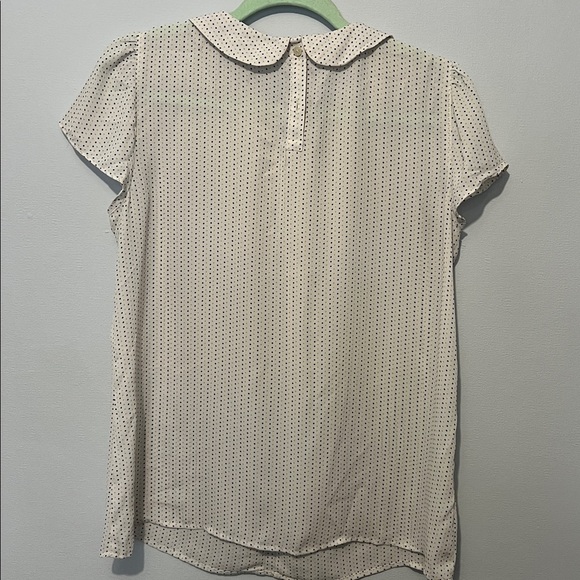 LOFT Cream and Black Polka Dot Blouse - Picture 6 of 6